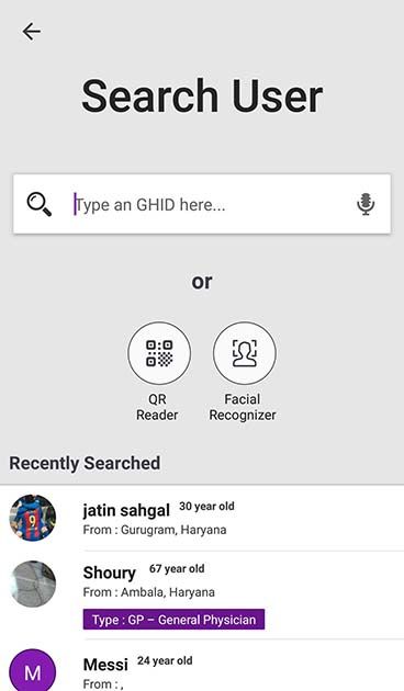 Search User